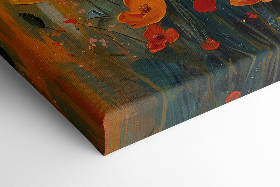 Tableaux Peinture de fleurs sur toile – Image 4