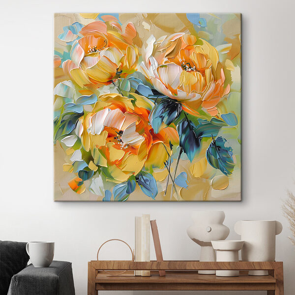 Peinture de fleurs sur toile Peinture de fleurs sur toile