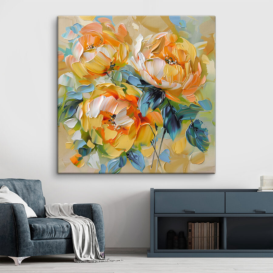 Peinture de fleurs sur toile Peinture de fleurs sur toile