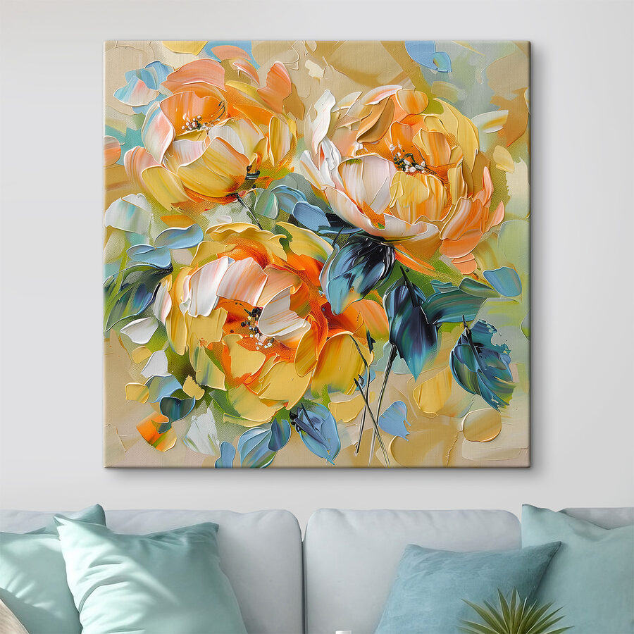 Peinture de fleurs sur toile Peinture de fleurs sur toile