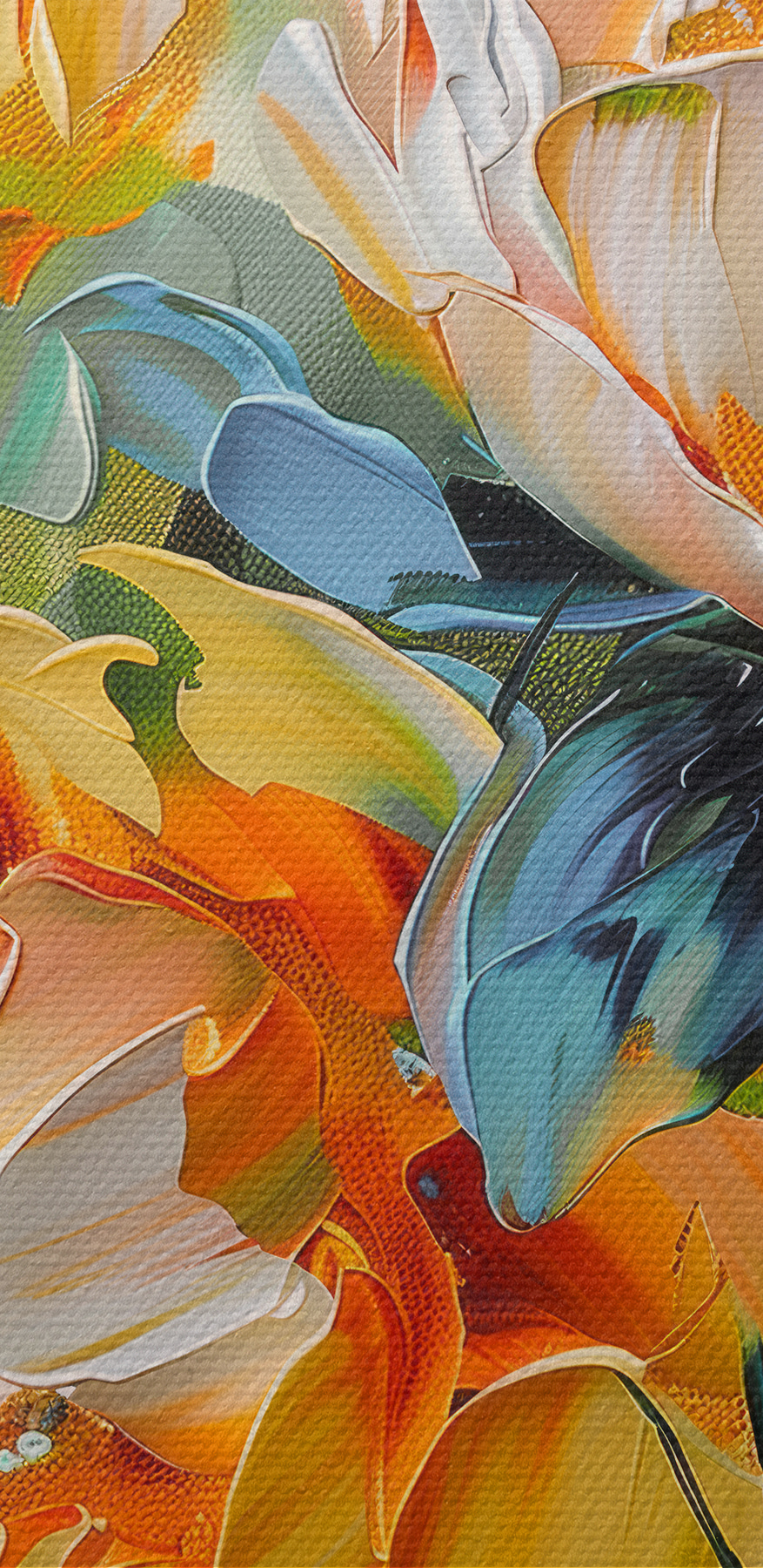 Peinture de fleurs sur toile Peinture de fleurs sur toile