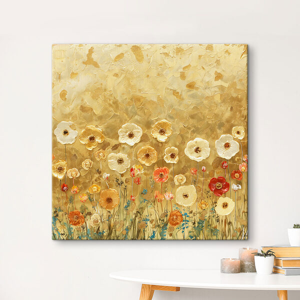 Peinture de fleurs sur un mur Peinture de fleurs sur un mur