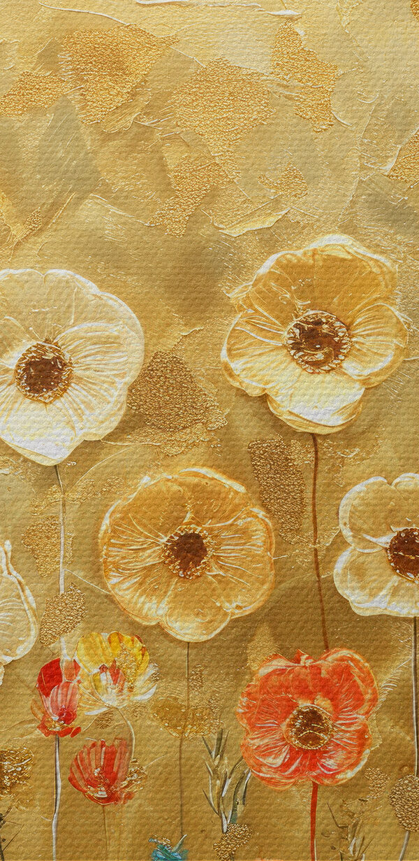 Peinture de fleurs sur un mur Peinture de fleurs sur un mur