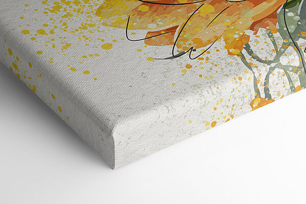 Peinture de tournesols sur fond blanc Peinture de tournesols sur fond blanc