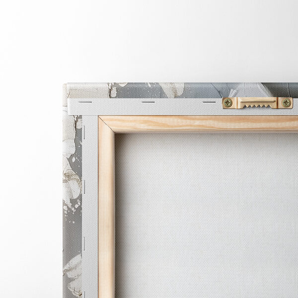Peinture de fleurs sur une surface grise Peinture de fleurs sur une surface grise