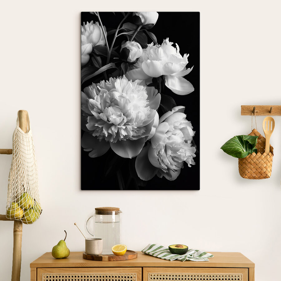 Groupe de fleurs blanches