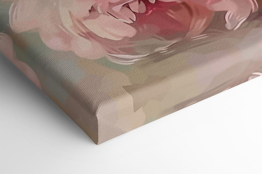 Tableaux Peinture de fleurs roses et blanches – Image 3