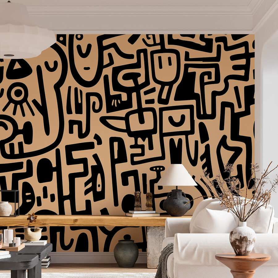 Motif de lignes noires et blanches Motif de lignes noires et blanches