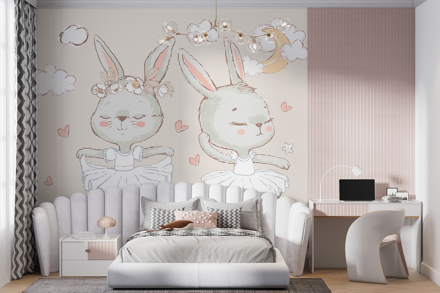 Couple of bunnies in ballet tutu Couple of bunnies in ballet tutu