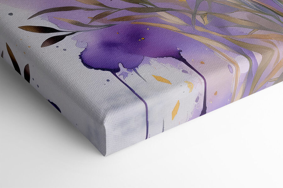 Tableaux Peinture de fleurs violettes – Image 3