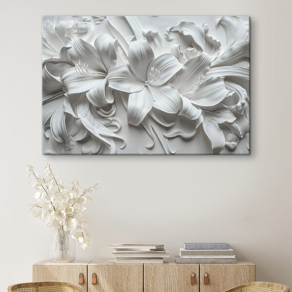Fleur blanche sur une surface blanche Fleur blanche sur une surface blanche