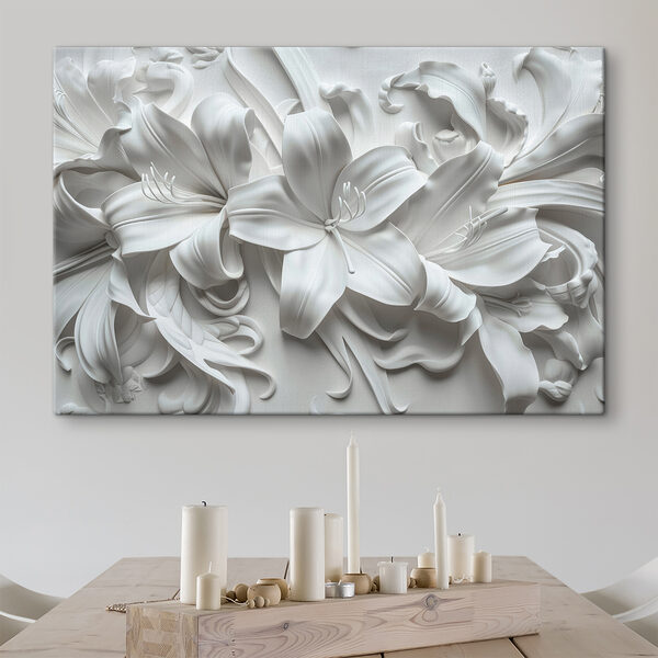 Fleur blanche sur une surface blanche Fleur blanche sur une surface blanche