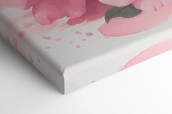 Lapin avec des fleurs roses Lapin avec des fleurs roses