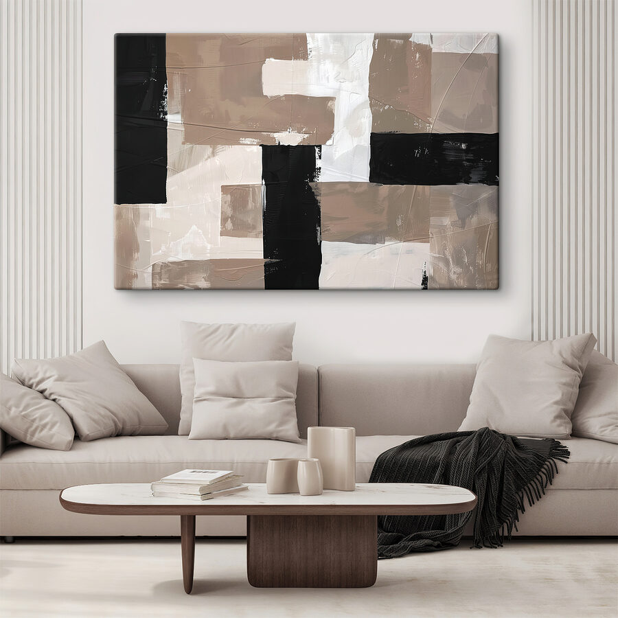 Peinture de carrés et de rectangles