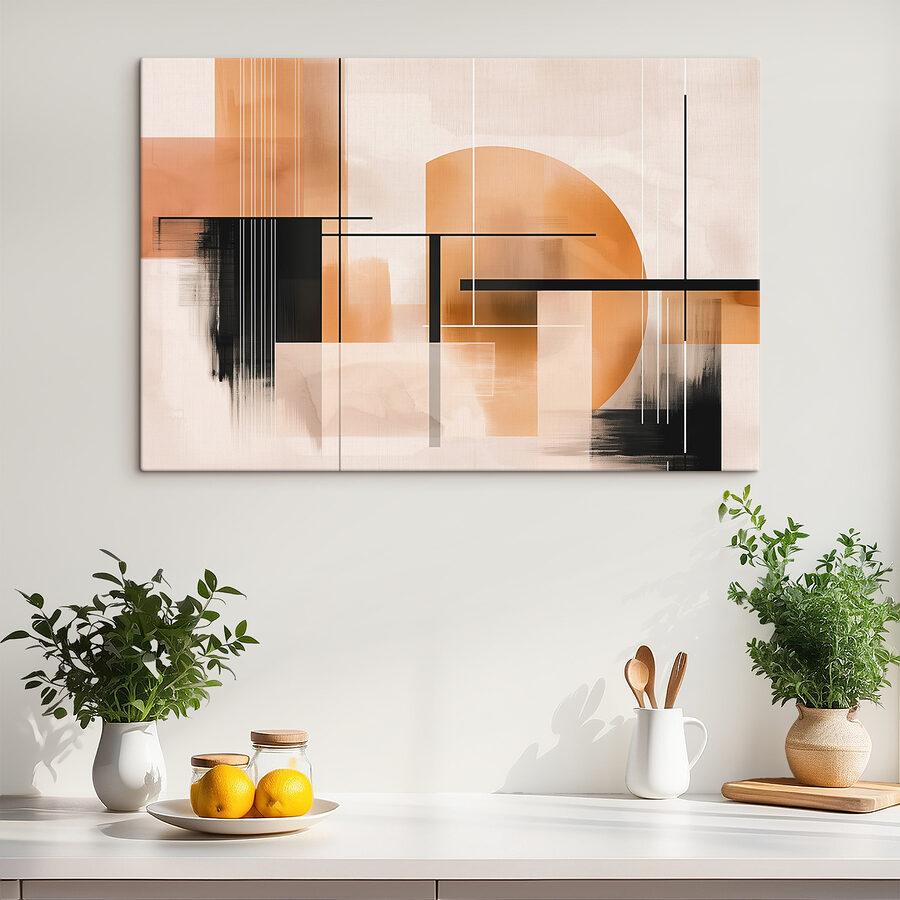 Peinture d'une ville
