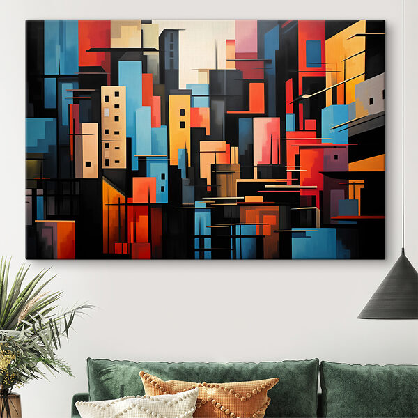 Peinture d'une ville Peinture d'une ville