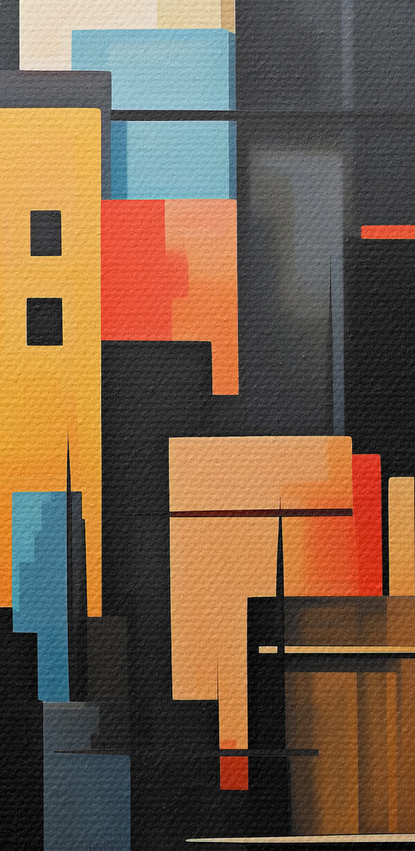 Peinture d'une ville Peinture d'une ville