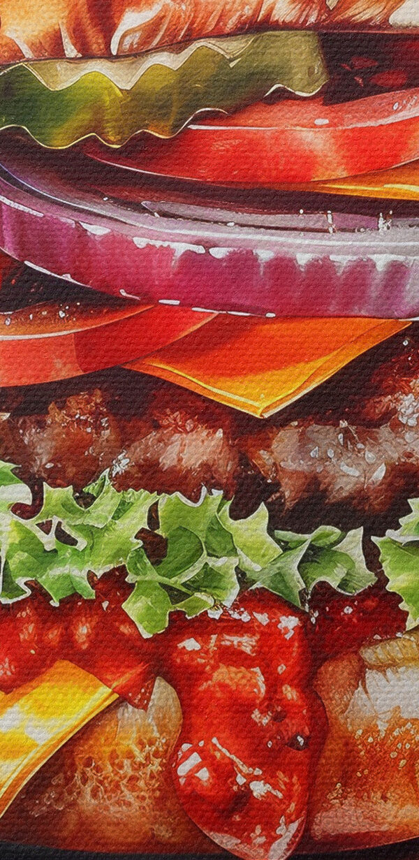 Aquarelle d'un hamburger Aquarelle d'un hamburger