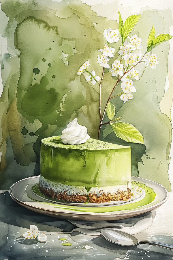 Aquarelle d'un gâteau Aquarelle d'un gâteau