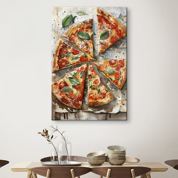 Pizza aux tomates et au basilic Pizza aux tomates et au basilic