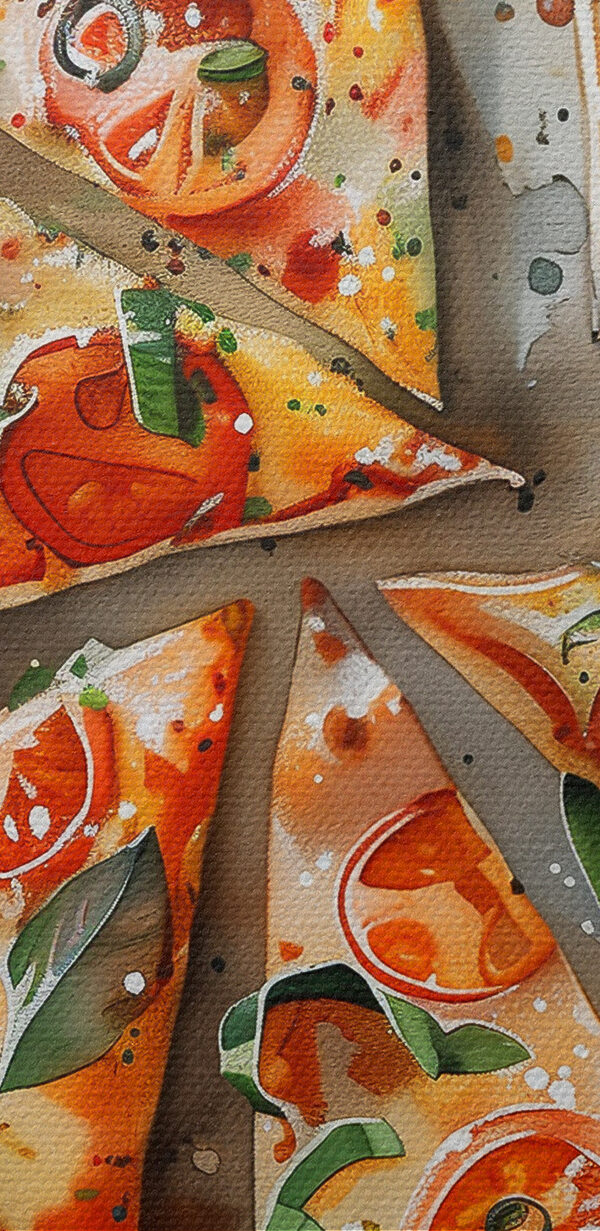 Pizza aux tomates et au basilic Pizza aux tomates et au basilic