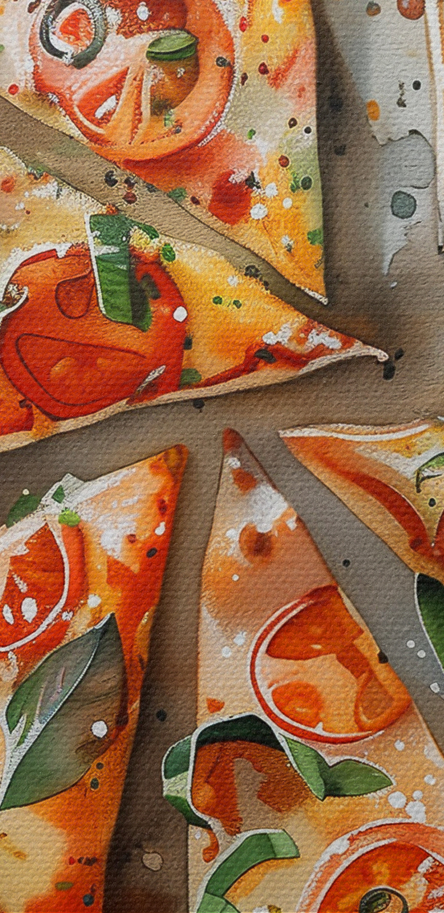 Pizza aux tomates et au basilic