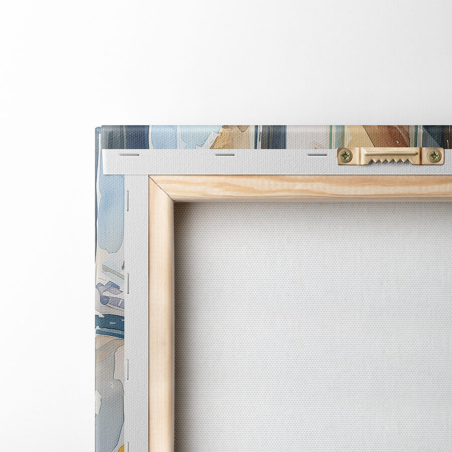 Peinture à l'aquarelle d'une table avec de la nourriture et des fleurs Peinture à l'aquarelle d'une table avec de la nourriture et des fleurs