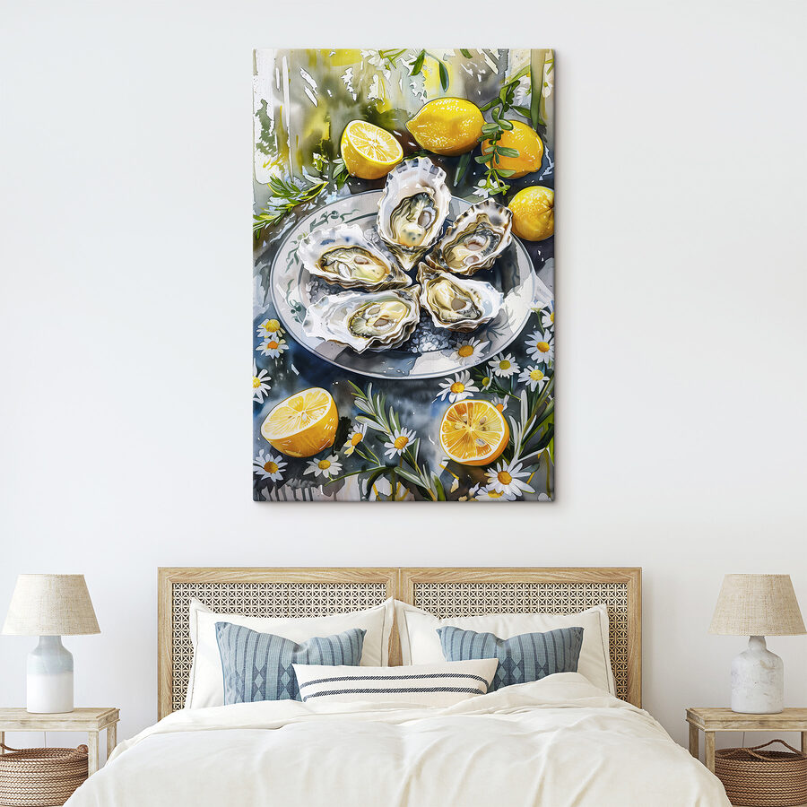 Assiette d'huîtres et de citrons