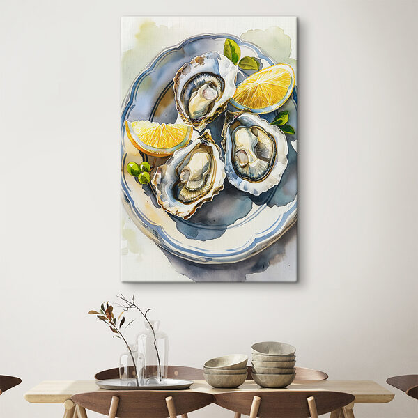 Assiette d'huîtres et de citrons Assiette d'huîtres et de citrons