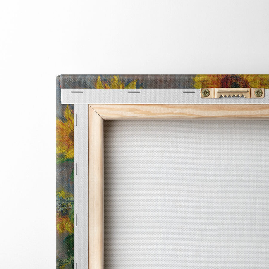 Peinture de tournesols dans un vase