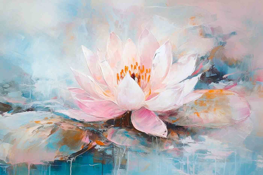 Peinture d'une fleur