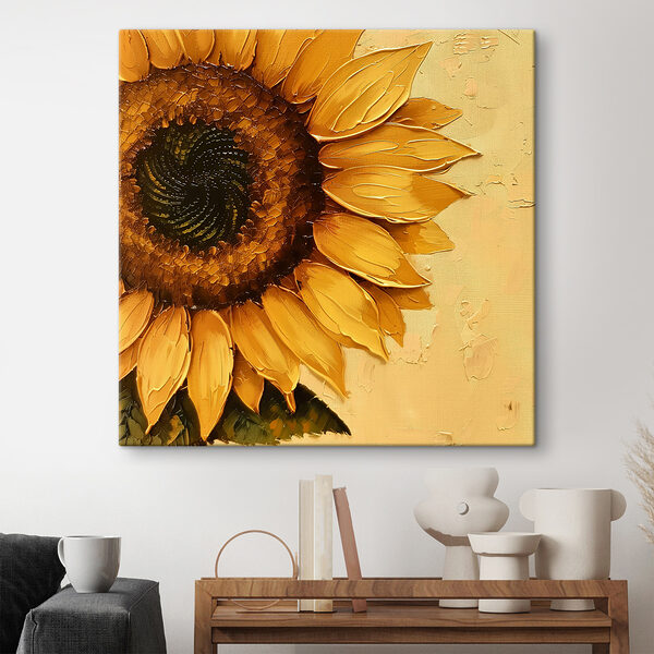 Peinture d'un tournesol Peinture d'un tournesol