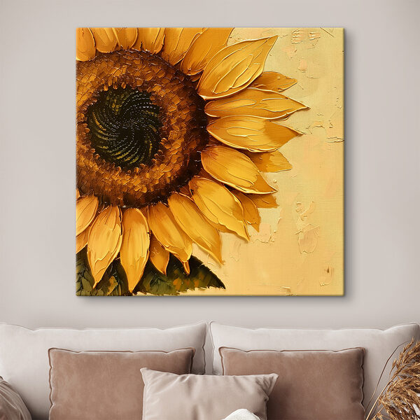 Peinture d'un tournesol Peinture d'un tournesol