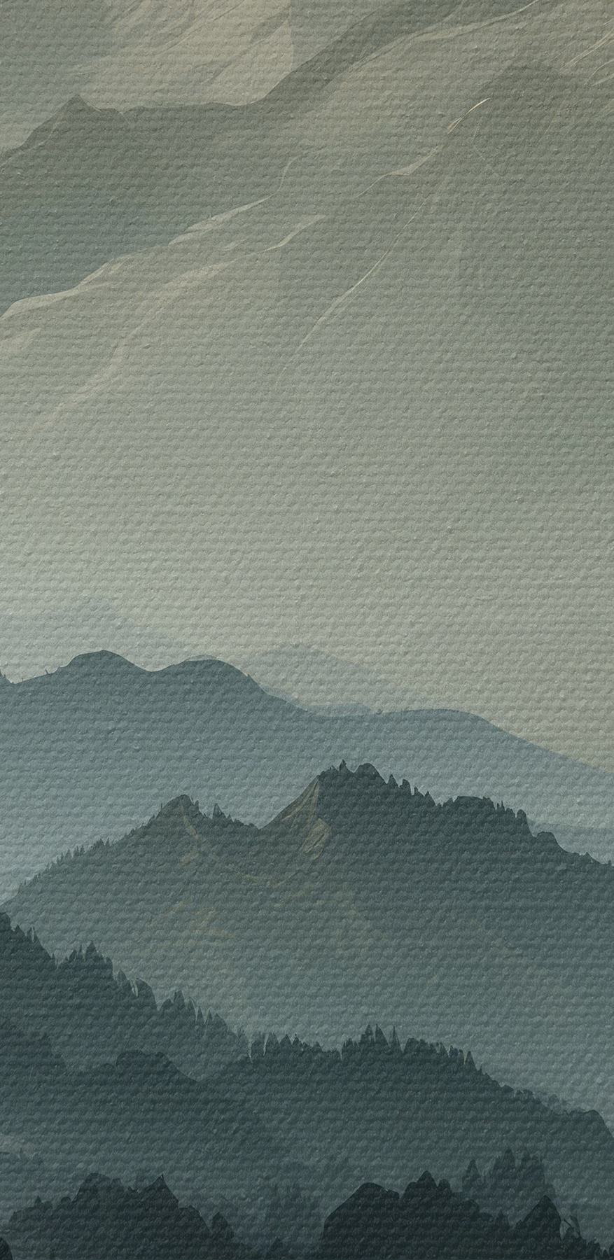 Paysage de montagnes et d'arbres
