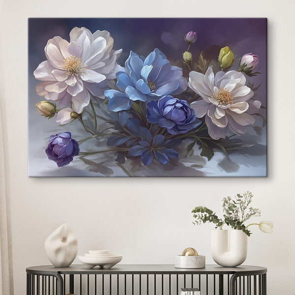 Peinture de fleurs sur une table Peinture de fleurs sur une table