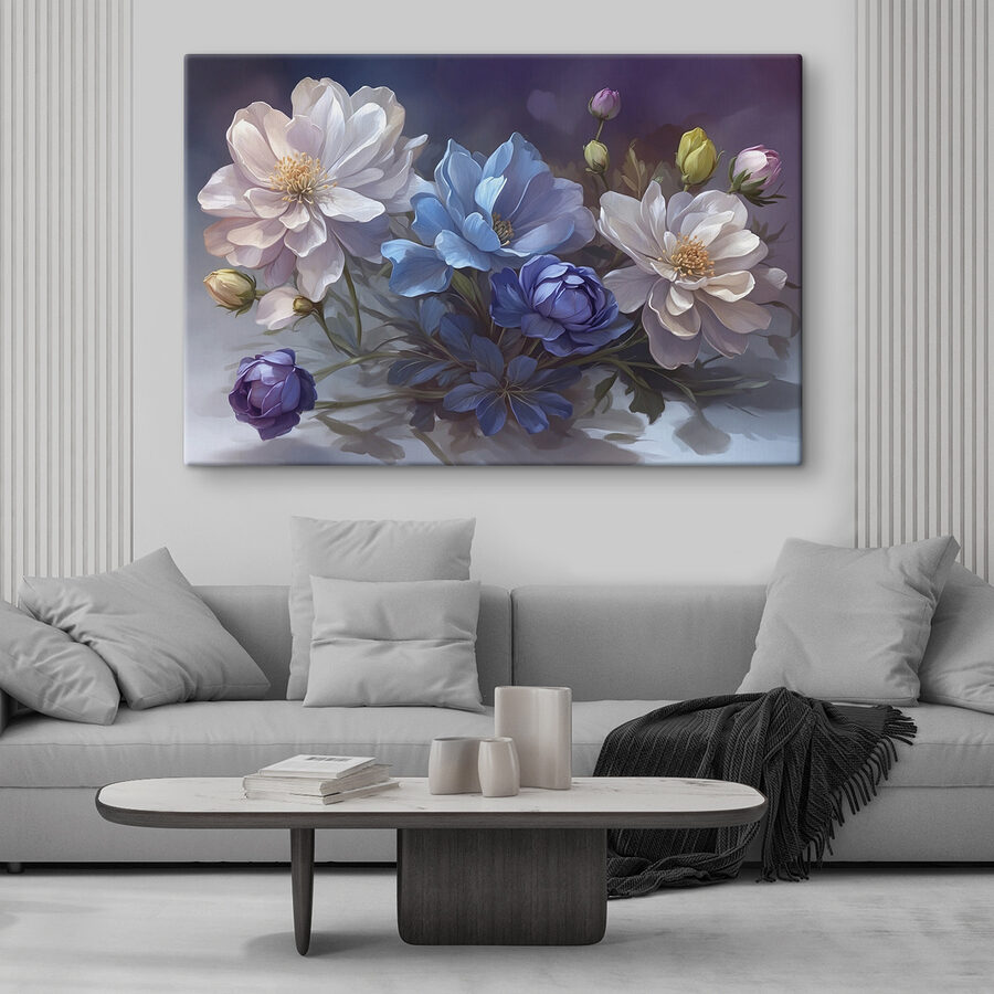Peinture de fleurs sur une table Peinture de fleurs sur une table