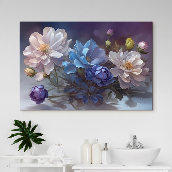 Peinture de fleurs sur une table Peinture de fleurs sur une table