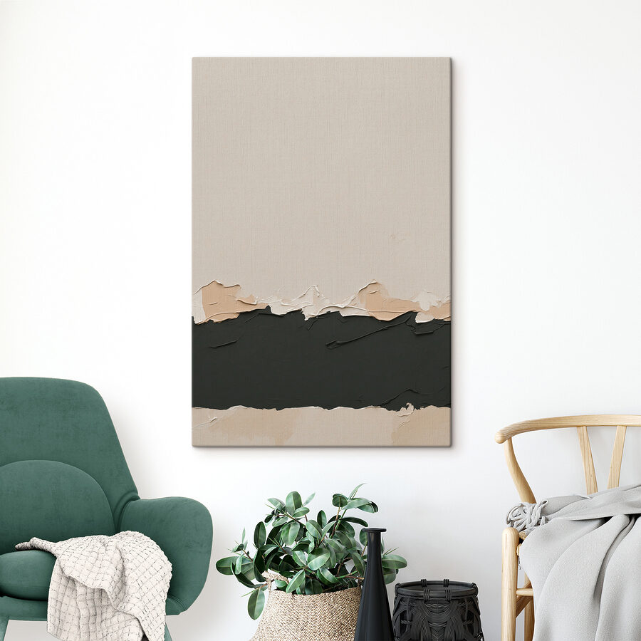 Mur blanc et noir
