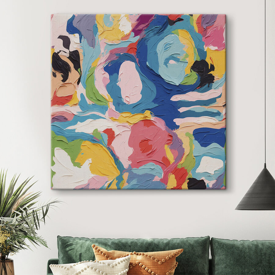 Peinture colorée de fleurs