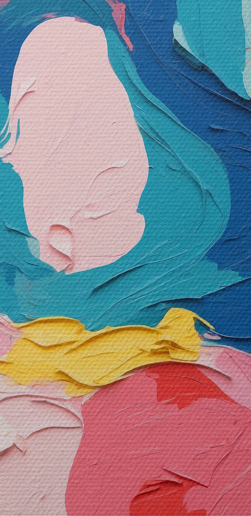 Peinture colorée de fleurs