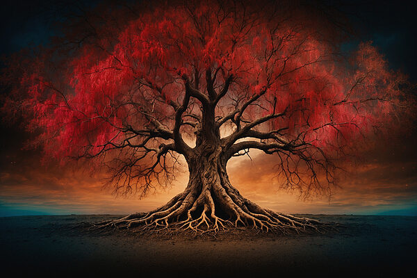 Arbre à feuilles rouges Arbre à feuilles rouges
