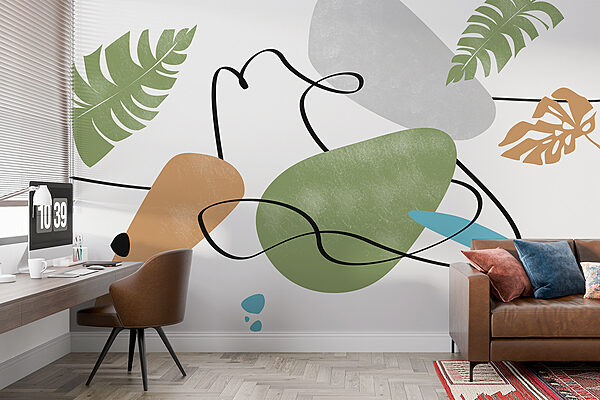 Art coloré avec des feuilles Art coloré avec des feuilles