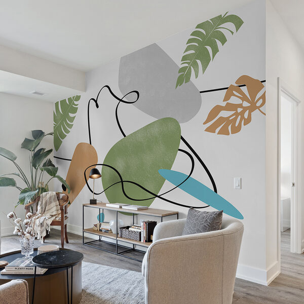 Art coloré avec des feuilles Art coloré avec des feuilles