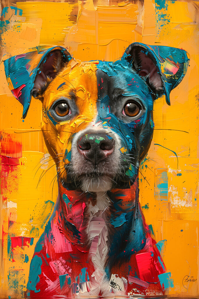 Painting of a dog