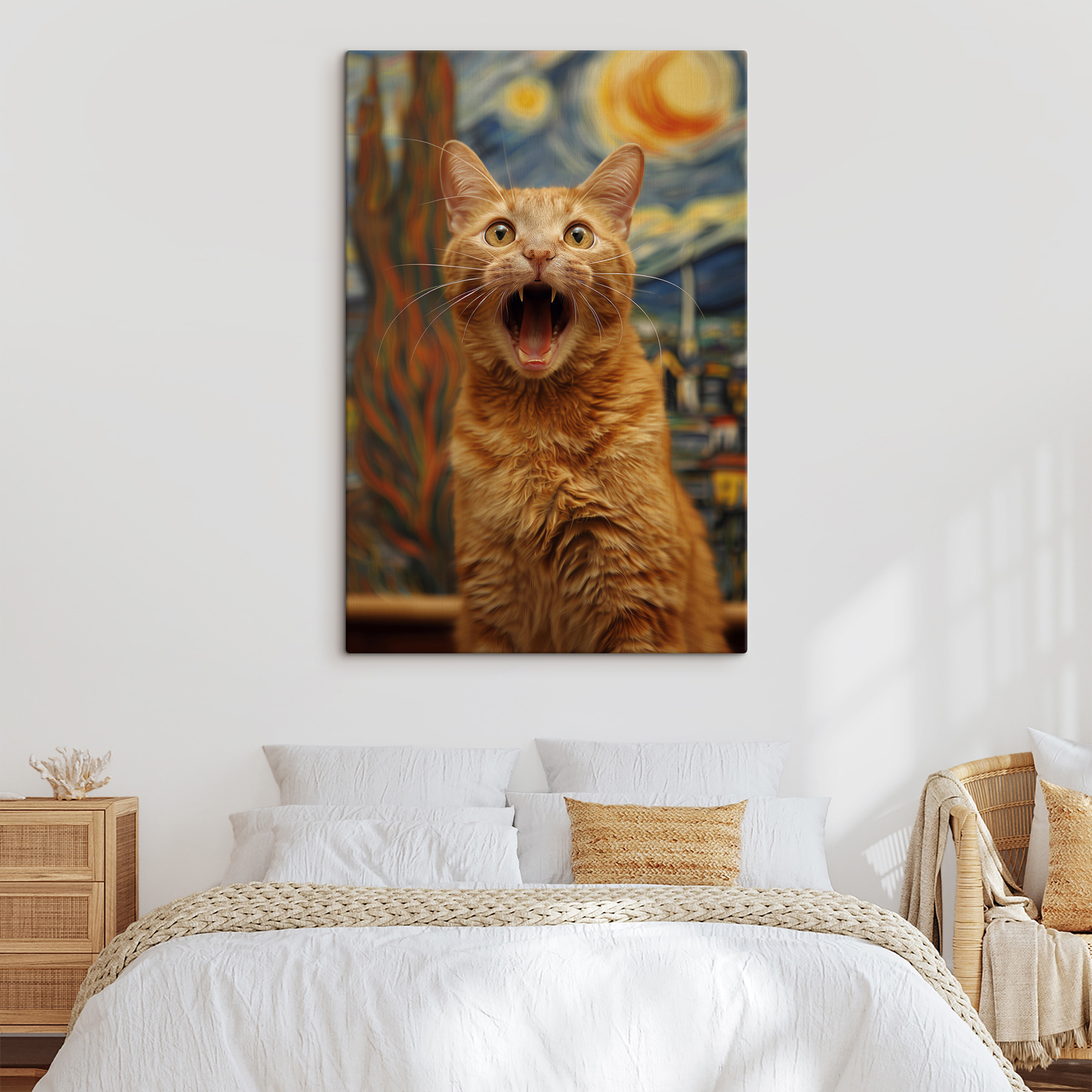 Cat with its mouth open Cat with its mouth open