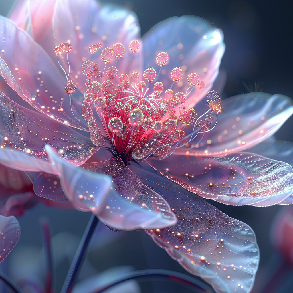 Radiant petals in gentle hues Radiant petals in gentle hues
