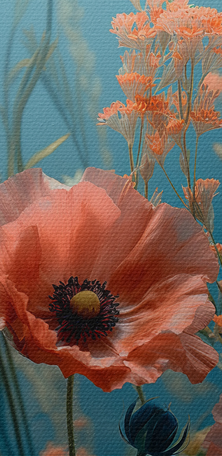 Groupe de fleurs dans un champ