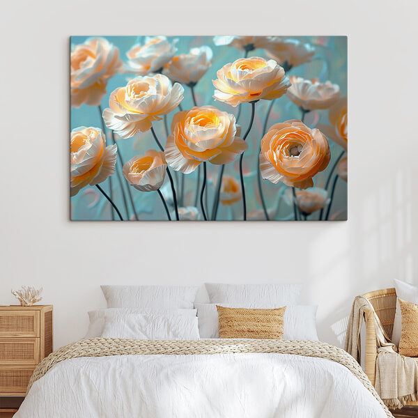 Groupe de fleurs sur tiges Groupe de fleurs sur tiges
