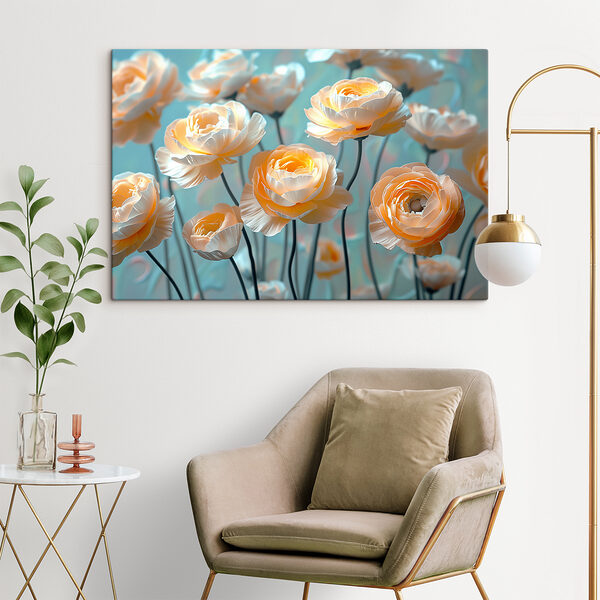 Groupe de fleurs sur tiges Groupe de fleurs sur tiges