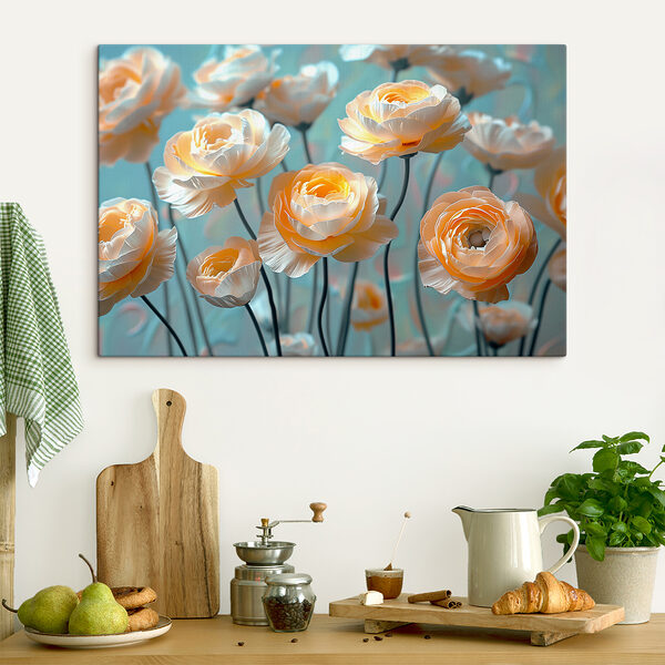 Groupe de fleurs sur tiges Groupe de fleurs sur tiges